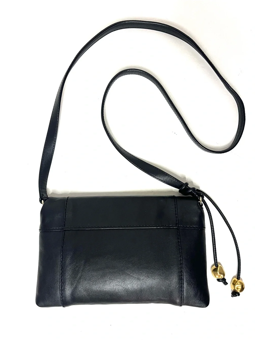 Kate Spade Fremont Place Julian Black Leather Fold-over Crossbody